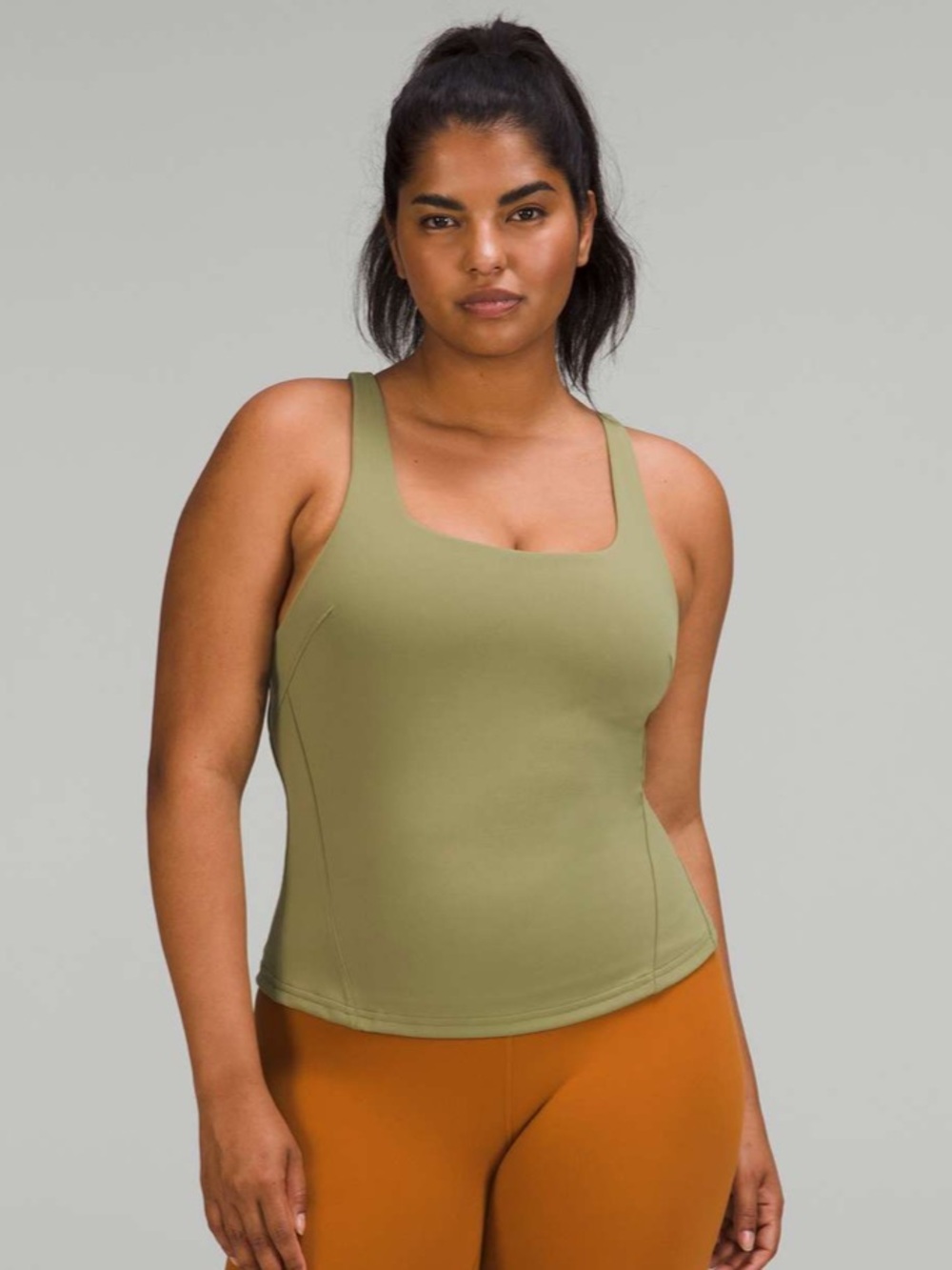 Lululemon Instill Tank Top Size 4 in Bronze Green